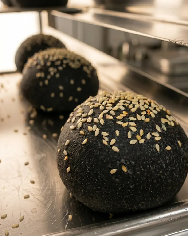 Pan artesanal de colores para tapaditos y sándwiches gourmet, catering a domicilio.